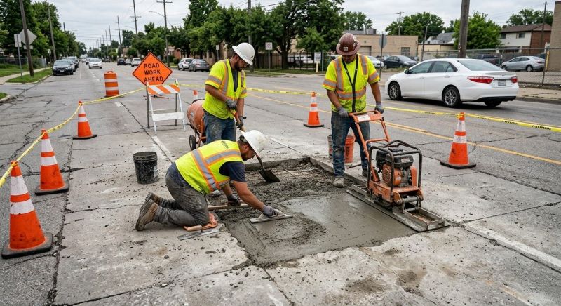 Concrete Road Paving Service
