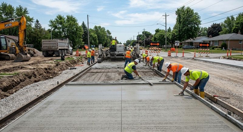 Concrete Road Paving Service